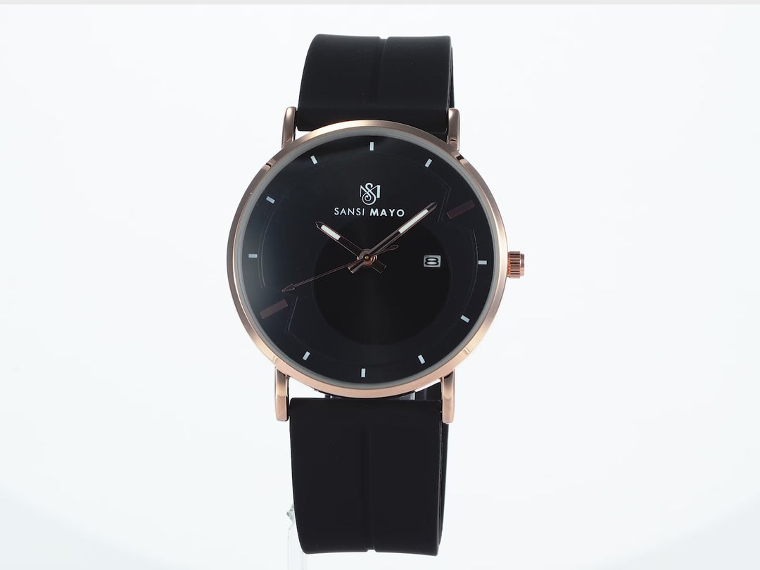 Uicto Midnight Black Magnetic Lock Analog