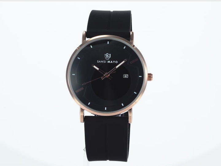 Uicto Midnight Black Magnetic Lock Analog