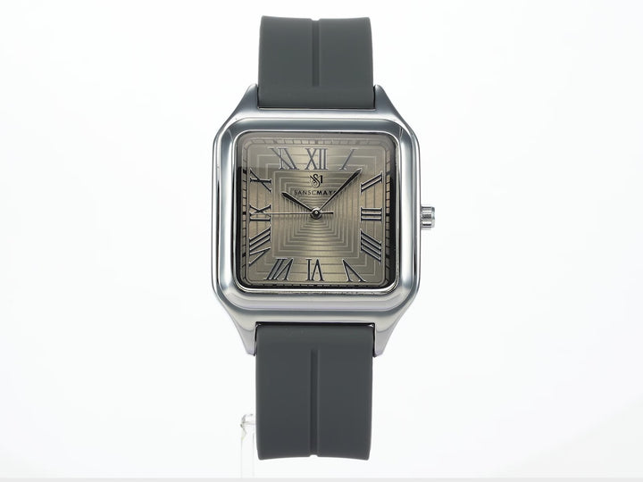 Mojo Slate Grey Square Magnetic Analog