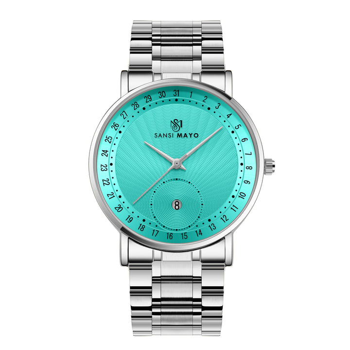 Sansi Mayo Axis Romano Sky Blue Dial Quartz Watch