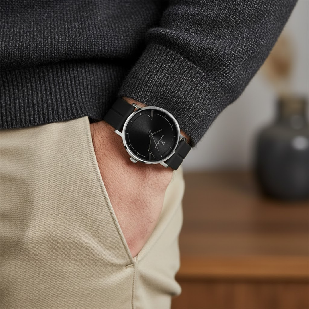 Jet Black Magnetic Lock Analog