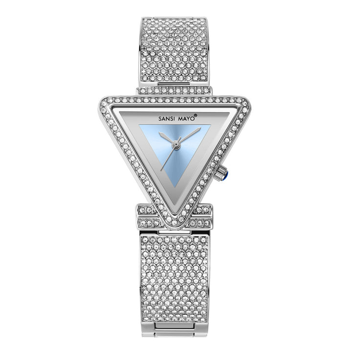 Dina Sky Blue Triangle Dial Women’s Watch