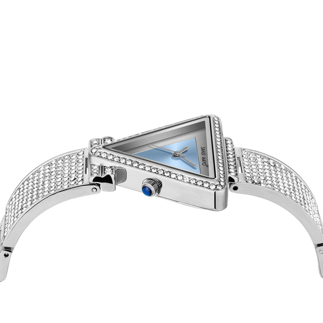 Dina Sky Blue Triangle Dial Women’s Watch