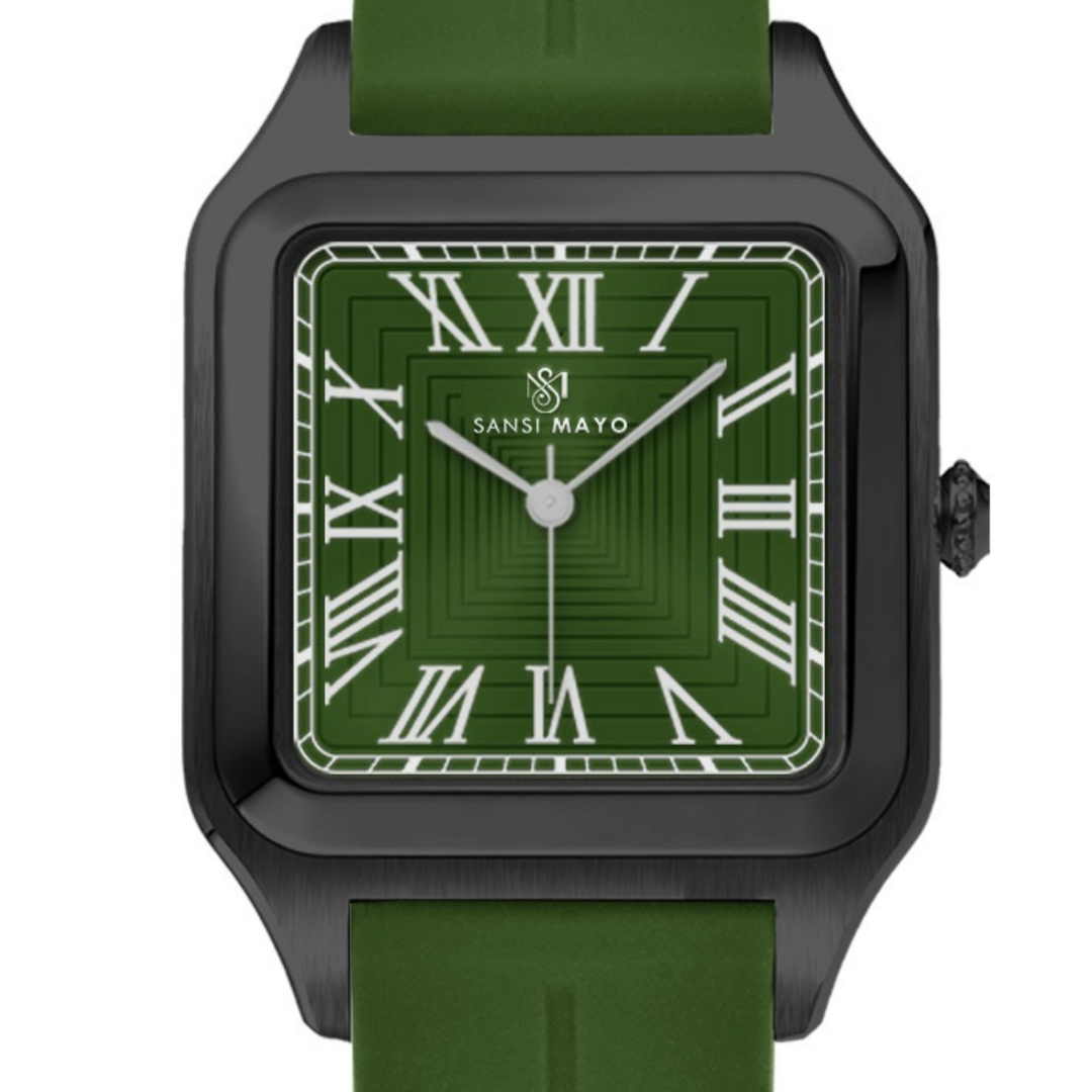 Emerald Green Square Magnetic Analog