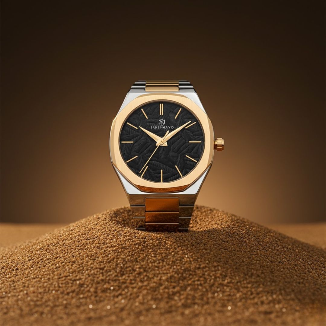 Luxe Gold Two-Tone Analog