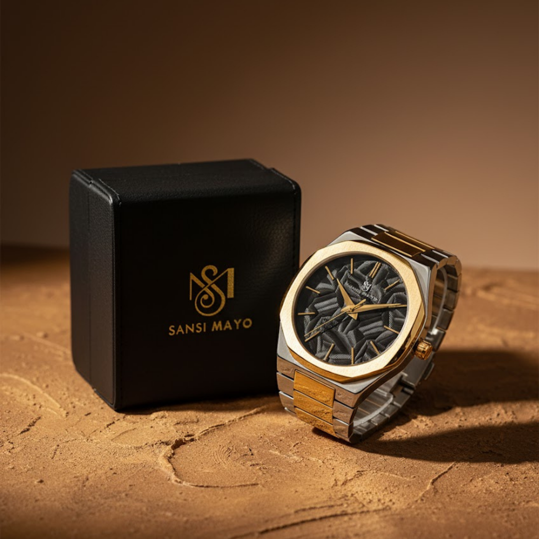 Luxe Gold Two-Tone Analog