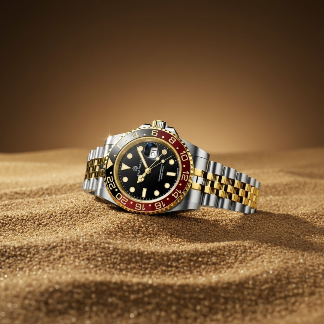 Black & Red Steel Analog