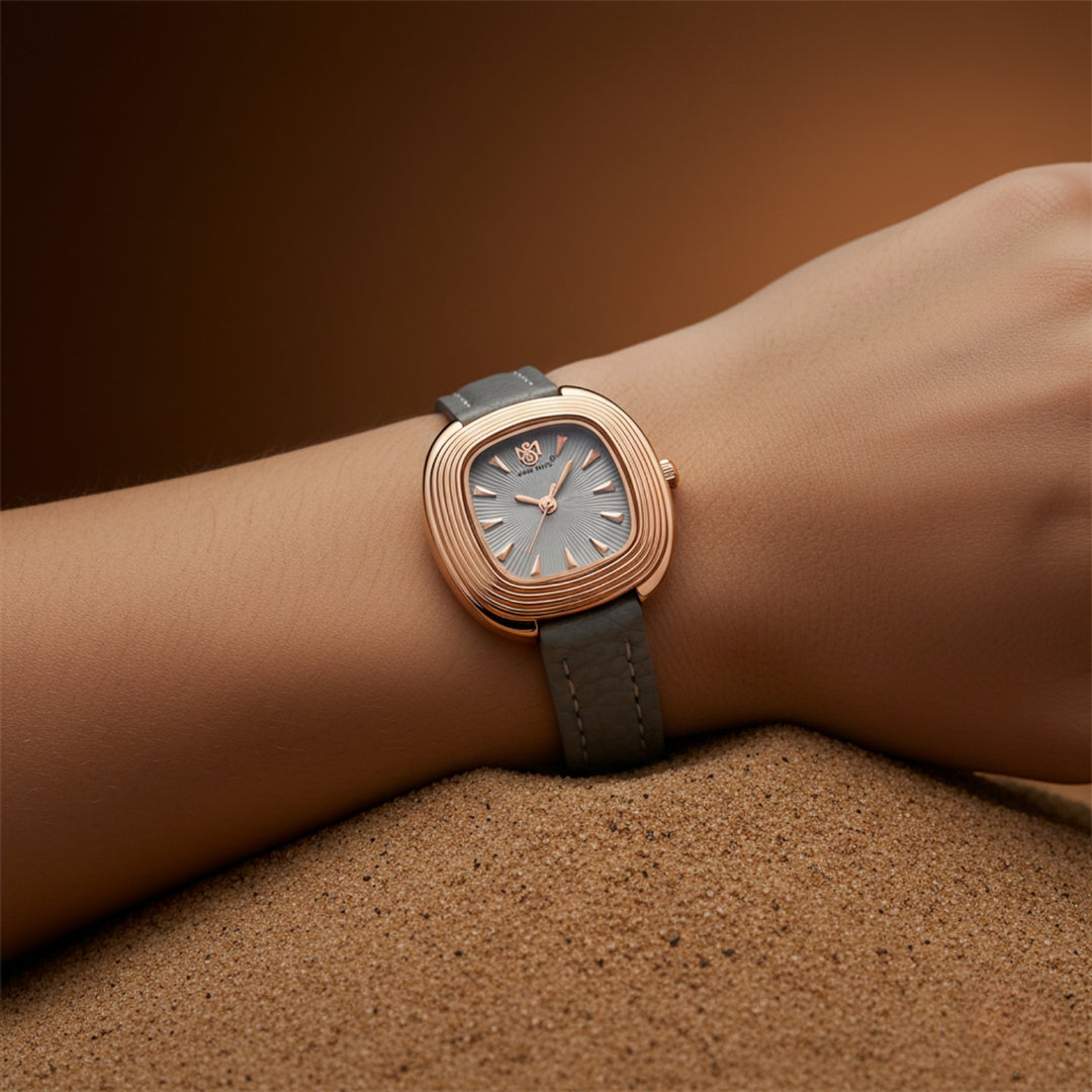 Verona Grey Rose Gold Watch for Women