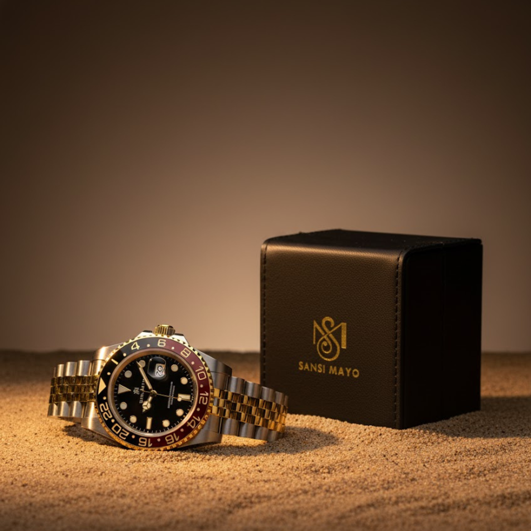 Black & Red Steel Analog