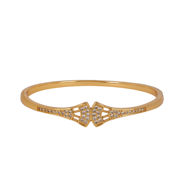 Sansi Mayo Women’s Watch, Bangle & Ring Gift Set — Two-Tone Silver Gold with Grey Dial & Crystal Egyptian Stone