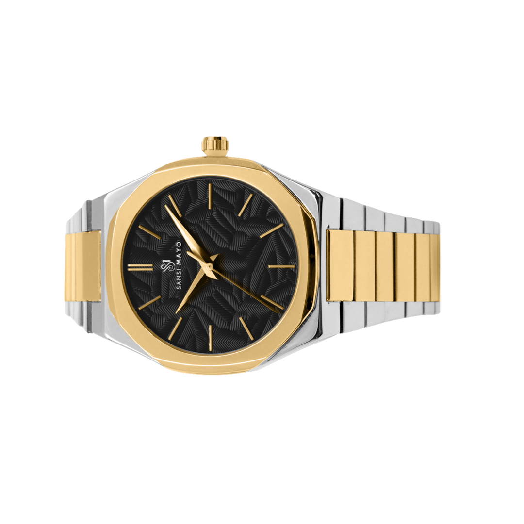 Luxe Gold Two-Tone Analog
