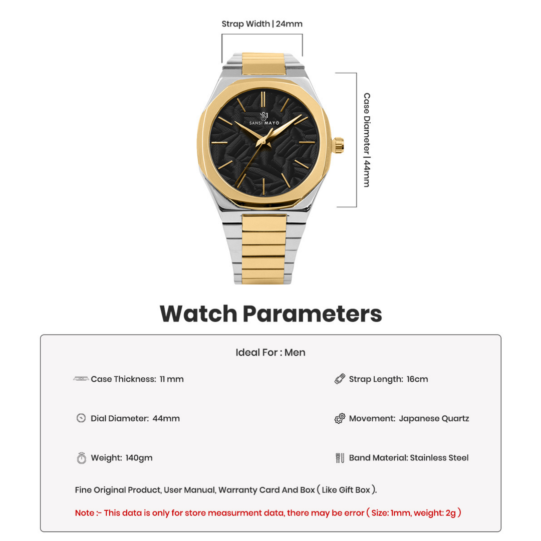 Luxe Gold Two-Tone Analog