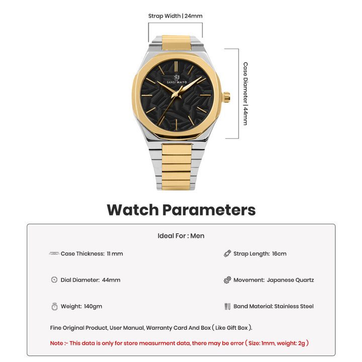 Luxe Gold Two-Tone Analog