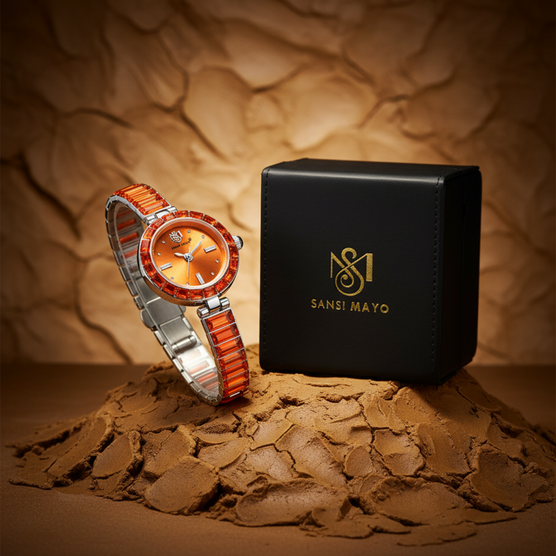 Egyptian Stone Edition (Orange Dial, silver)