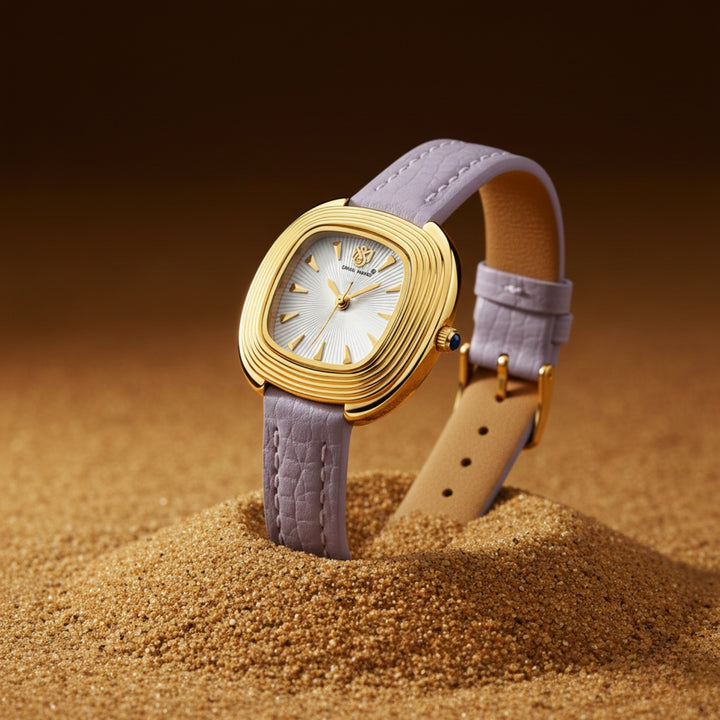 Verona Lavender Strap Rose Gold Watch for Women