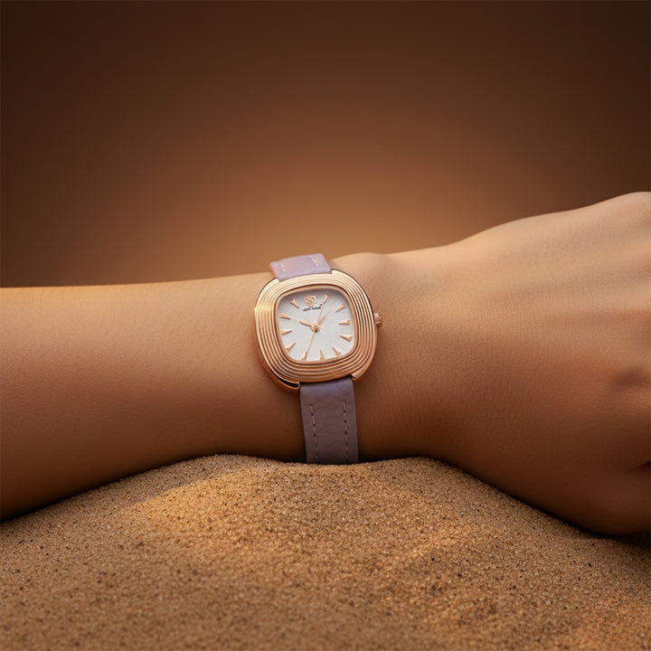 Verona Lavender Strap Rose Gold Watch for Women