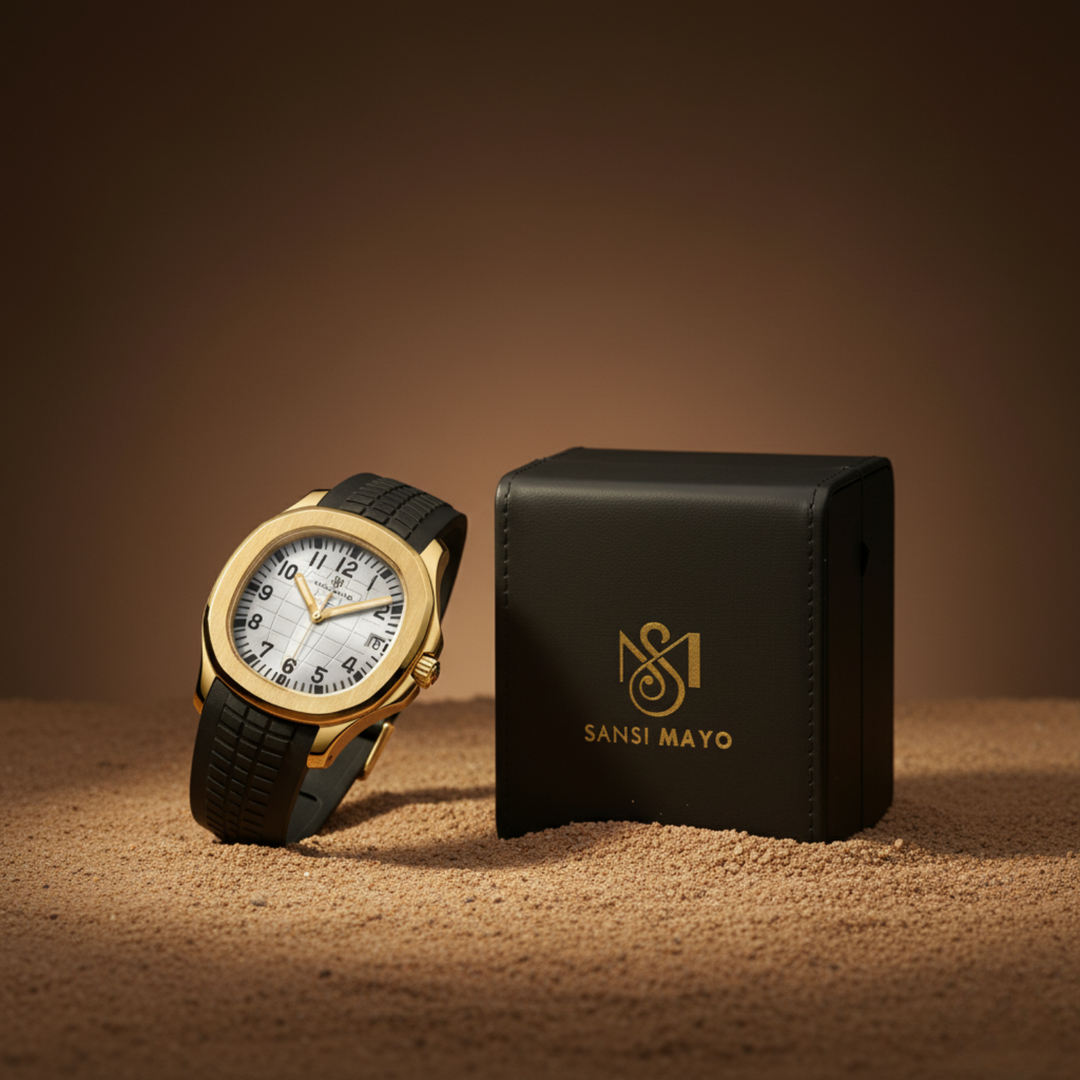 Beta Round White Wrist Watch