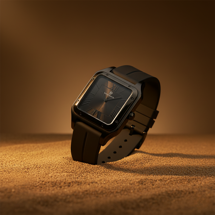 Obsidian Black Square Analog