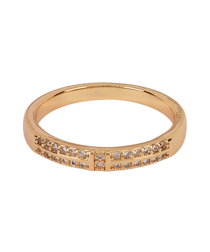 Sansi Mayo Women’s Watch, Bangle & Ring Gift Set — Two Tone Silver Gold with Gold Dial & Crystal Egyptian Stone