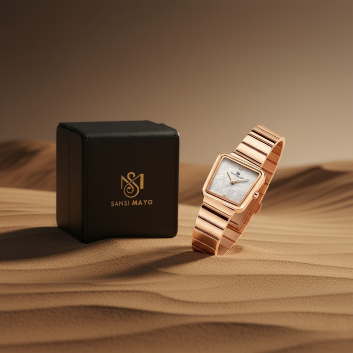Square Case Edition (Rose Gold, White Dial)