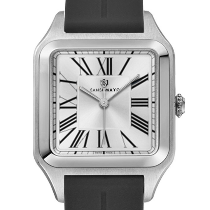 Arctic White Square Analog