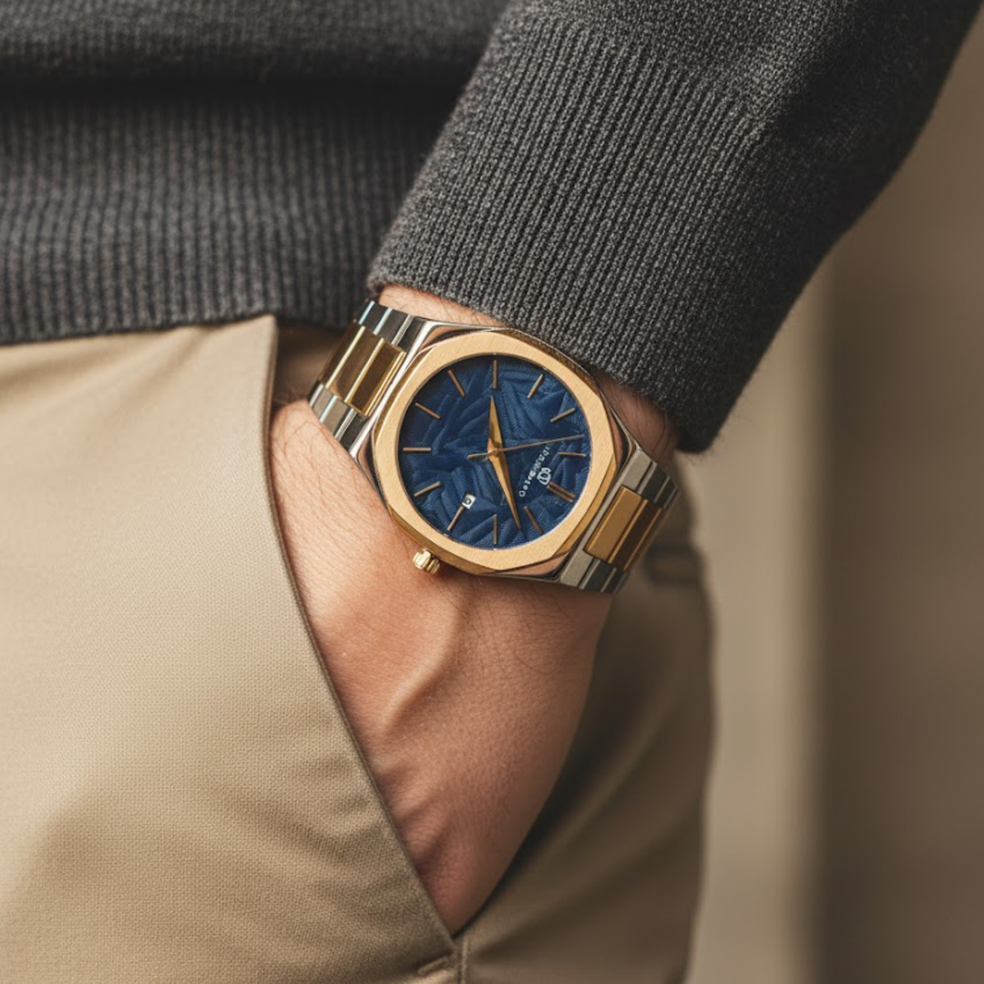 Royal Blue Two-Tone Analog