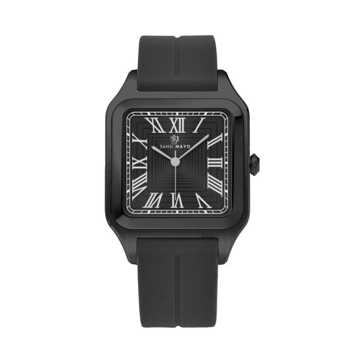 Onyx Black Square Magnetic Analog