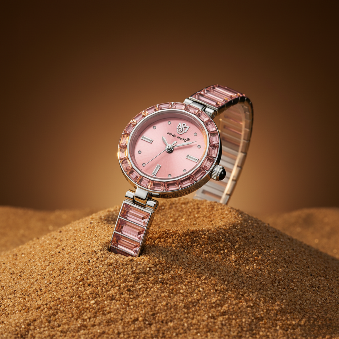 Egyptian Stone Edition (Pink Dial, silver)