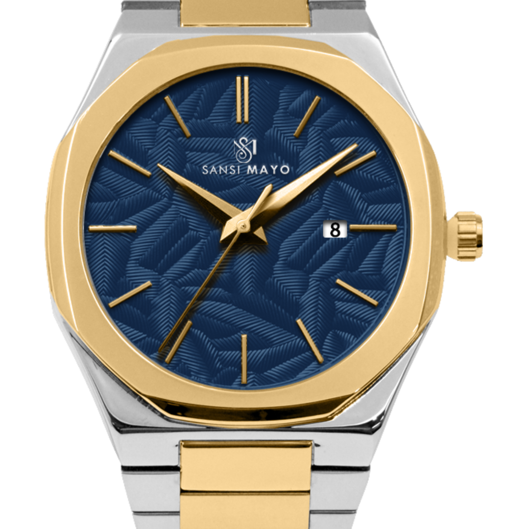 Royal Blue Two-Tone Analog