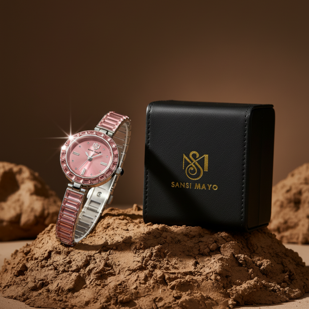 Egyptian Stone Edition (Pink Dial, silver)