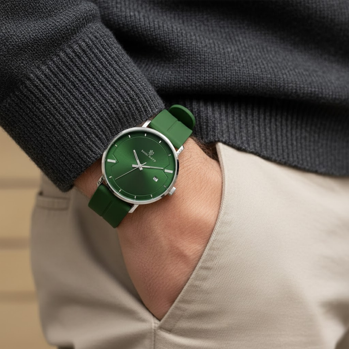 Forest Green Magnetic Lock Analog