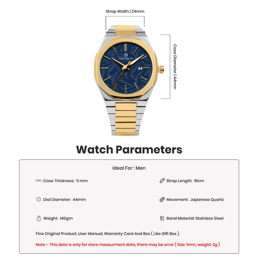 Royal Blue Two-Tone Analog