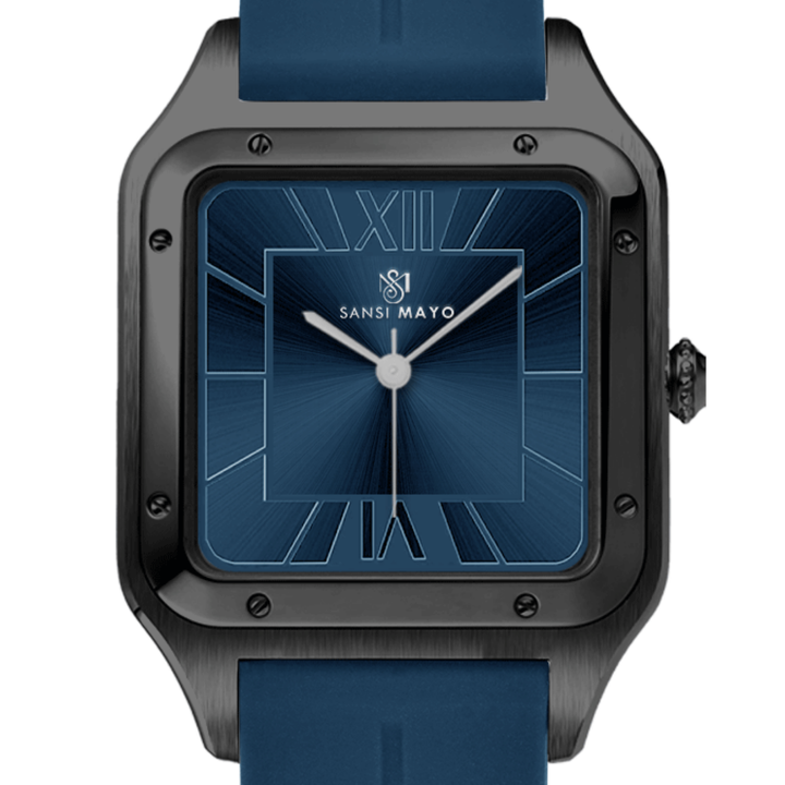 Sapphire Blue Square Analog