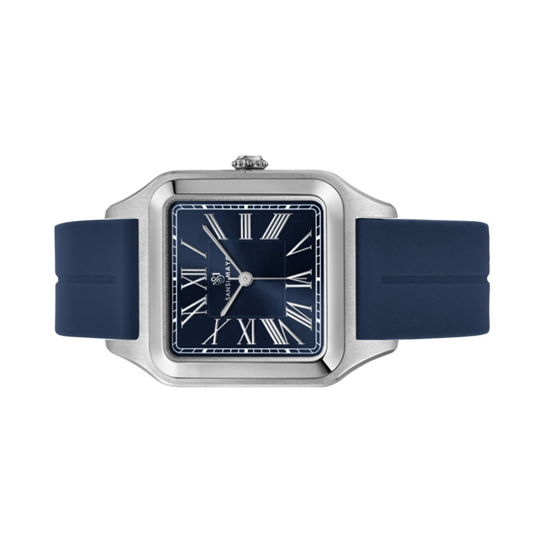 Navy Blue Square Analog