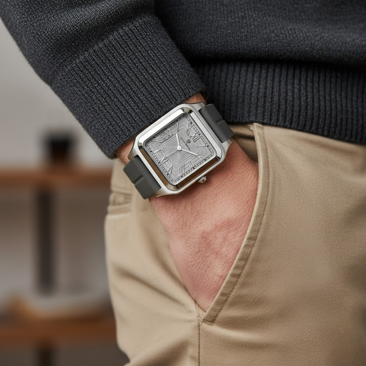 Slate Grey Square Magnetic Analog