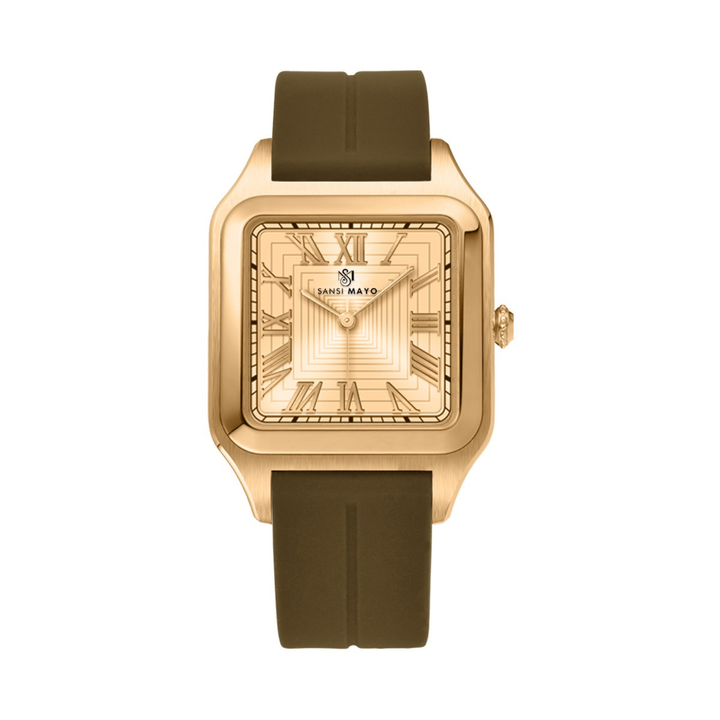 Luxe Gold Square Magnetic Analog