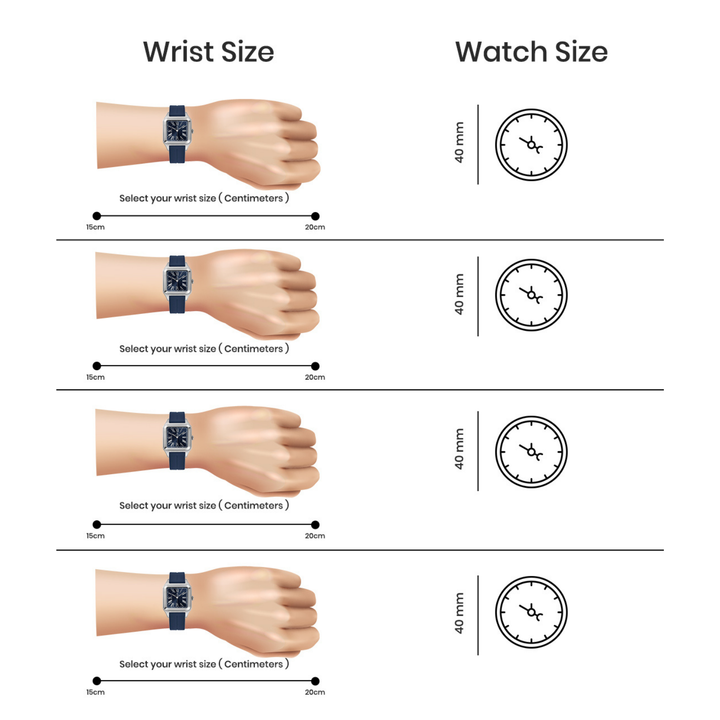 Navy Blue Square Analog