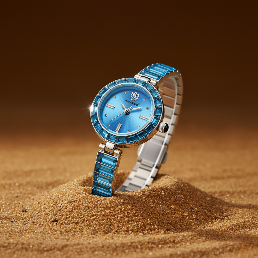 Egyptian Stone Edition (Sky Blue Dial, silver)