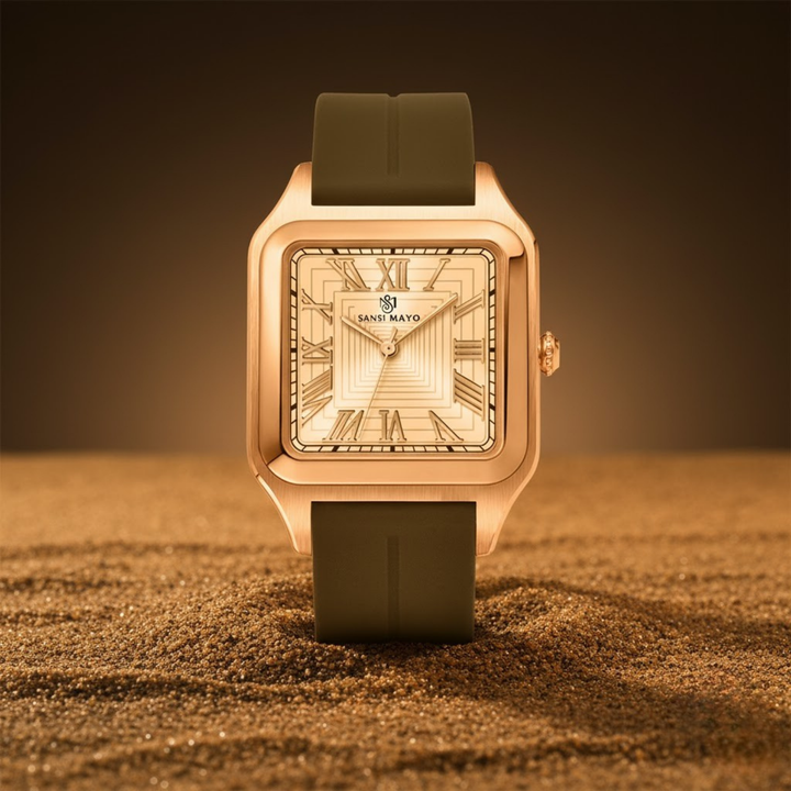 Luxe Gold Square Magnetic Analog