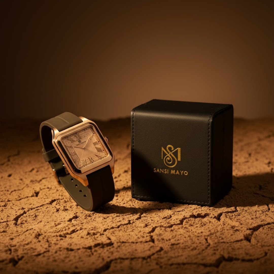 Luxe Gold Square Magnetic Analog