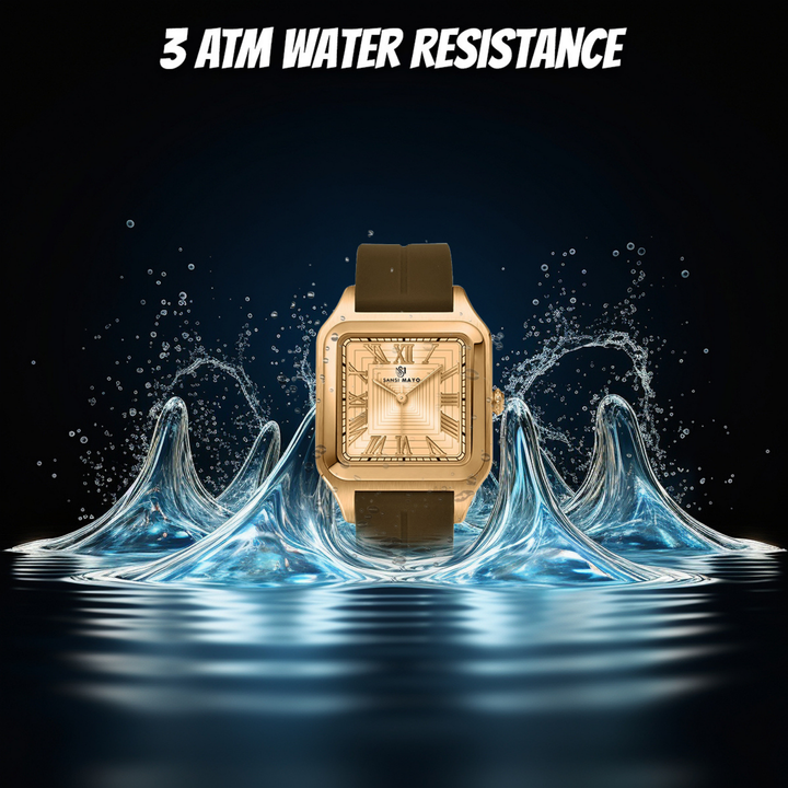 Luxe Gold Square Magnetic Analog