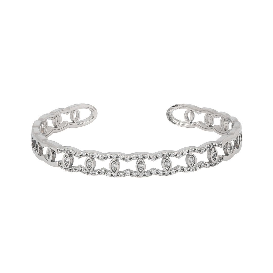 Sansimayo Women’s Rose Gold Watch with Bangle & Ring Set – Crystal Egyptian Stone