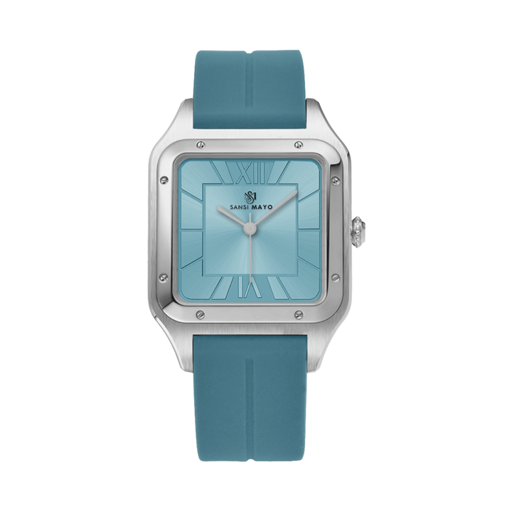 Sky Blue Square Analog