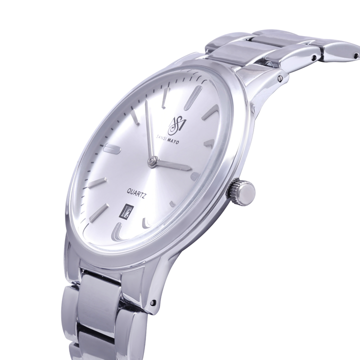 Silver Steel Wrist Watch