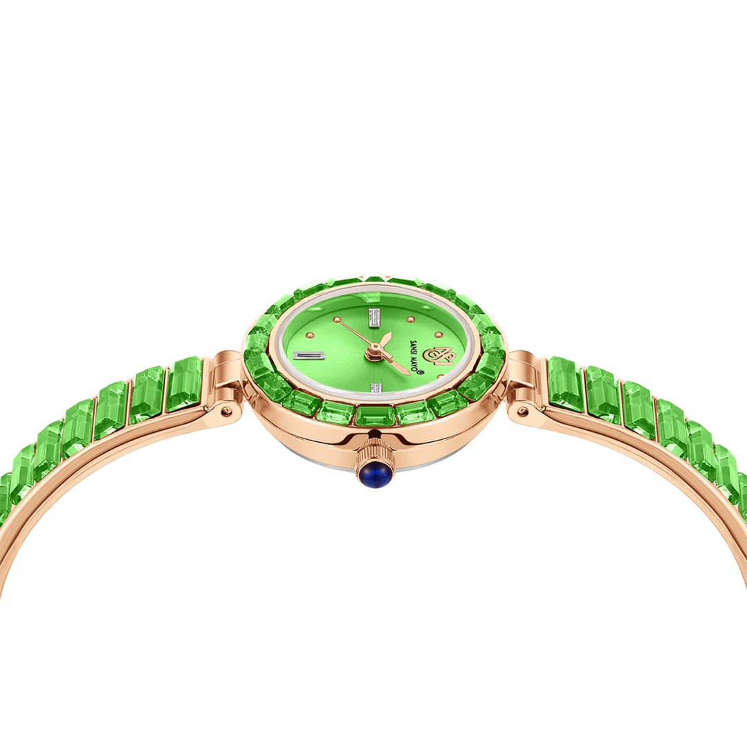Egyptian Stone Rose Gold Green Women’s Watch