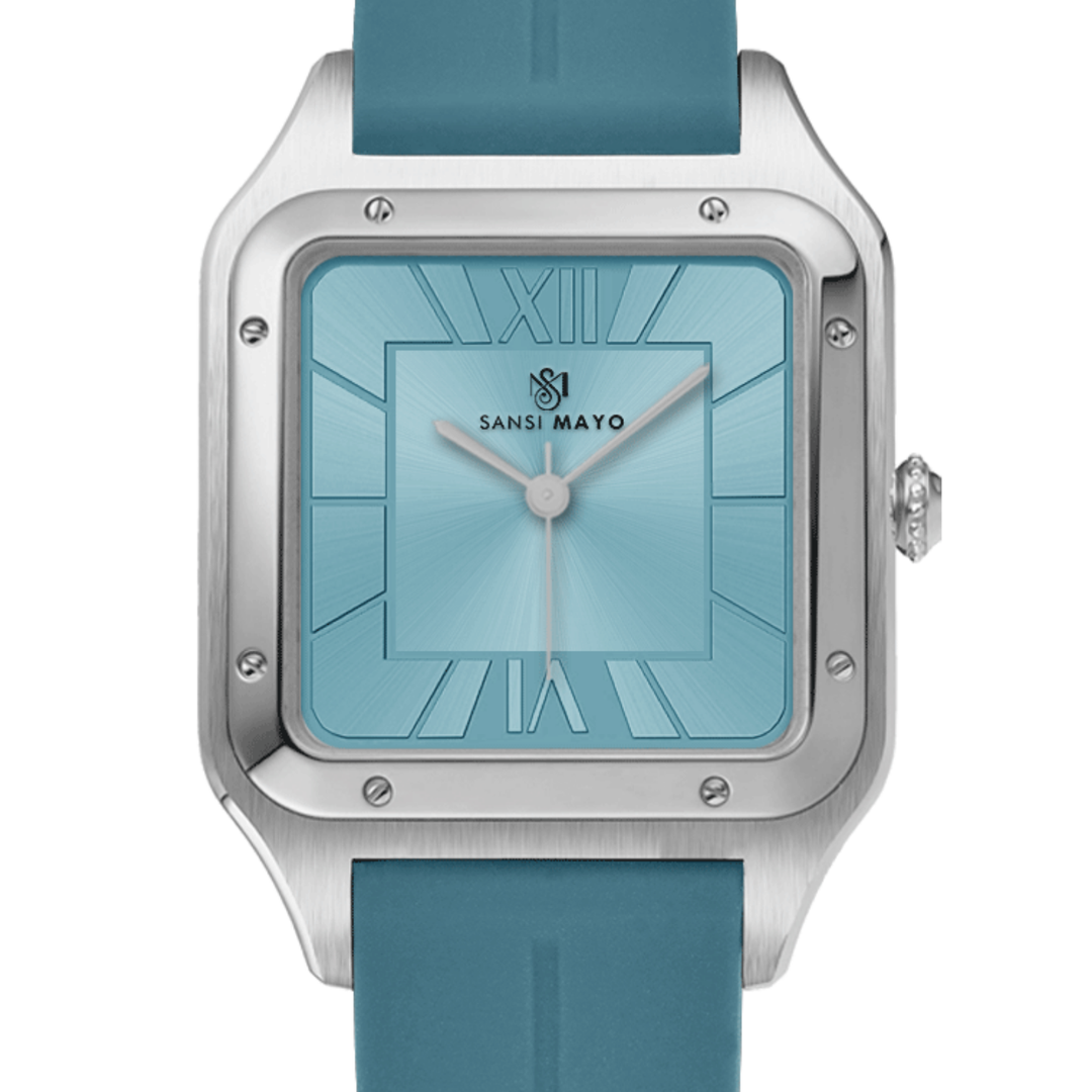 Sky Blue Square Analog