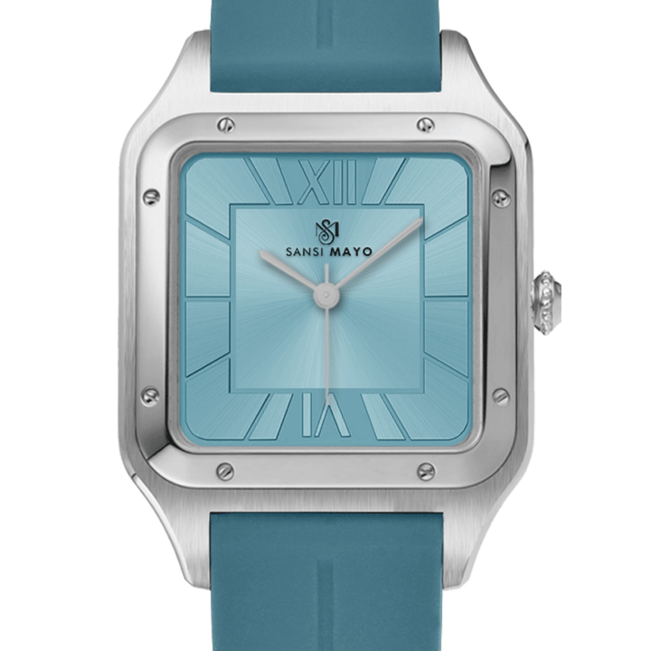 Sky Blue Square Analog