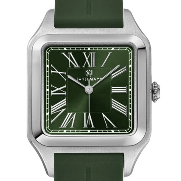 Forest Green Square Analog