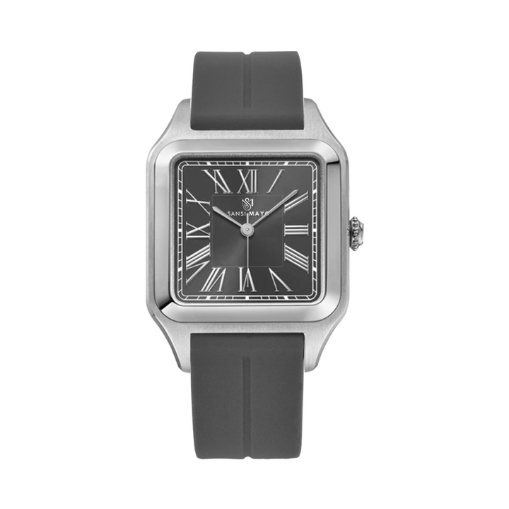 Slate Grey Square Analog