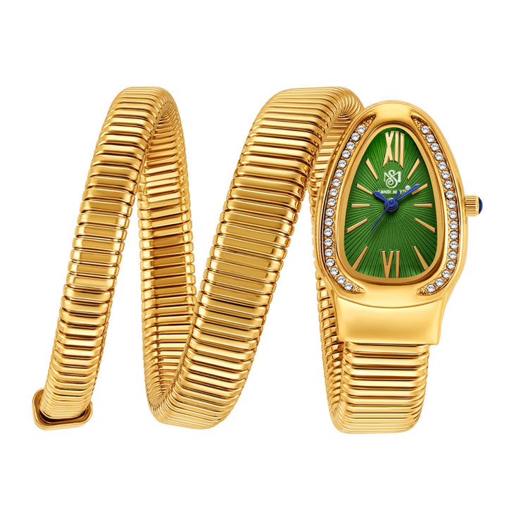Sansi Mayo Cobra Watch — Gold Edition (Green Dial)